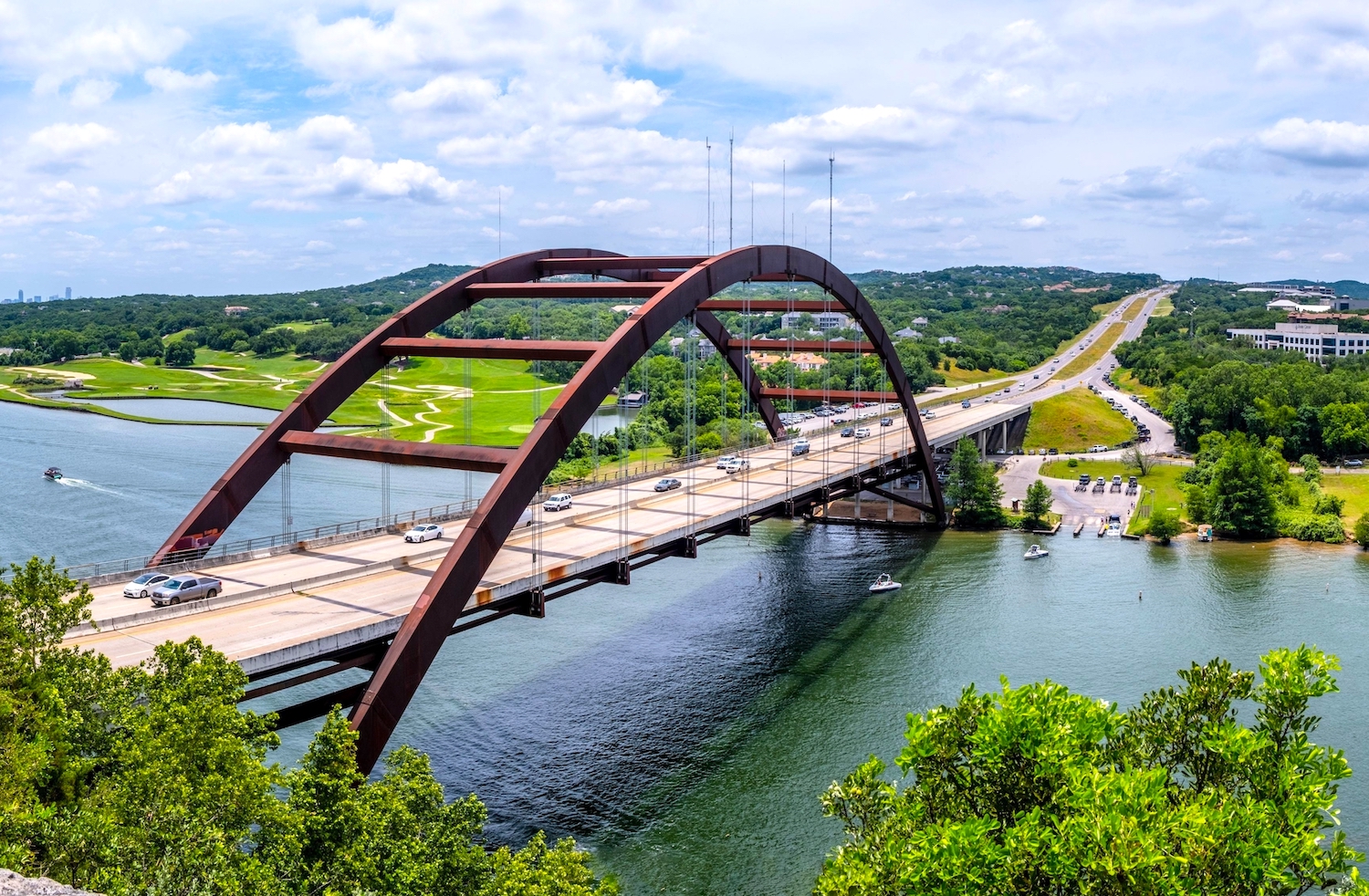 Stunning,4k,Capture,Of,Iconic,Pennybacker,360,Bridge,In,Austin,